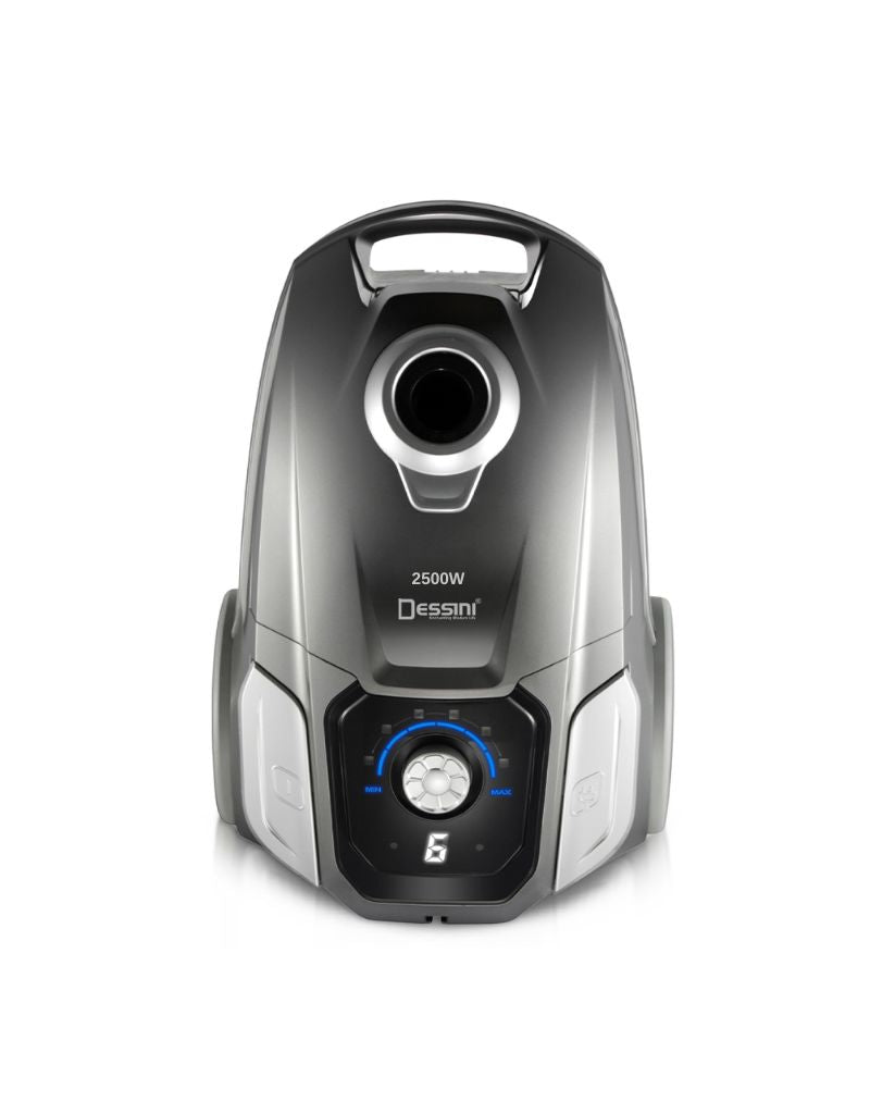 Dessini Vacuum Cleaner Super Silent 2500W front view with digital power display